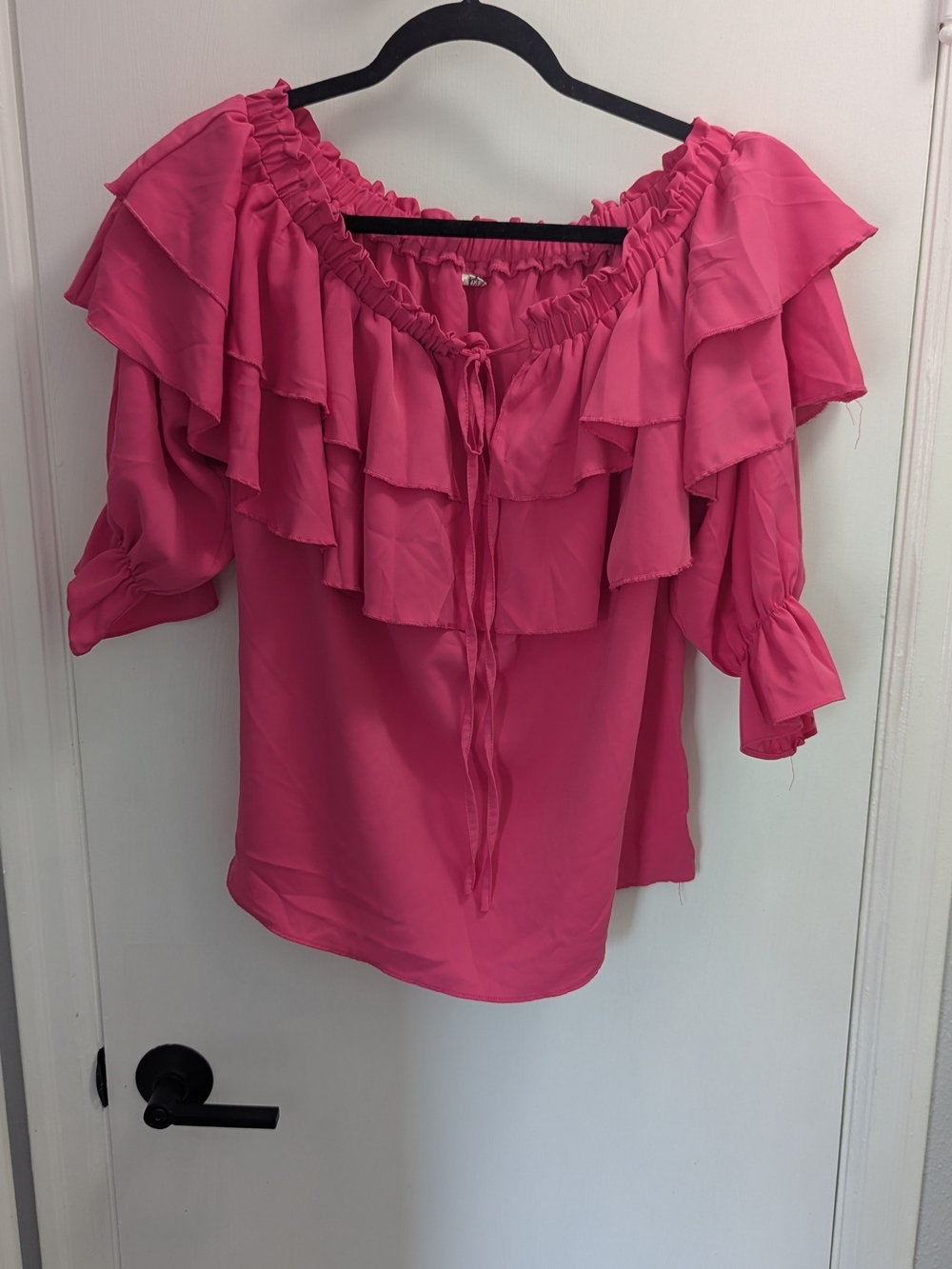 Off-Shoulder Ruffle Blouse